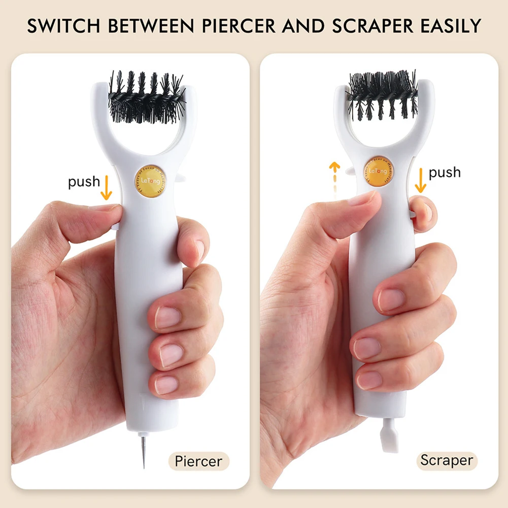 3 in 1 Die Brush Piercer Scraper With Foam Pad for Removing Excess Paper From Dies Weeding Tools Die Cutting Tools Kit