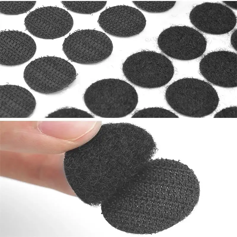 Hook And Loop Self-adhesive Tape With 10mm Diameter