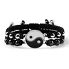 Bracelet tressé Dragon Tai Chi Gossip pour femmes et hommes, meilleurs amis, réglable, Yin Yang, bijoux de Couple à la mode, 2 pièces/ensemble