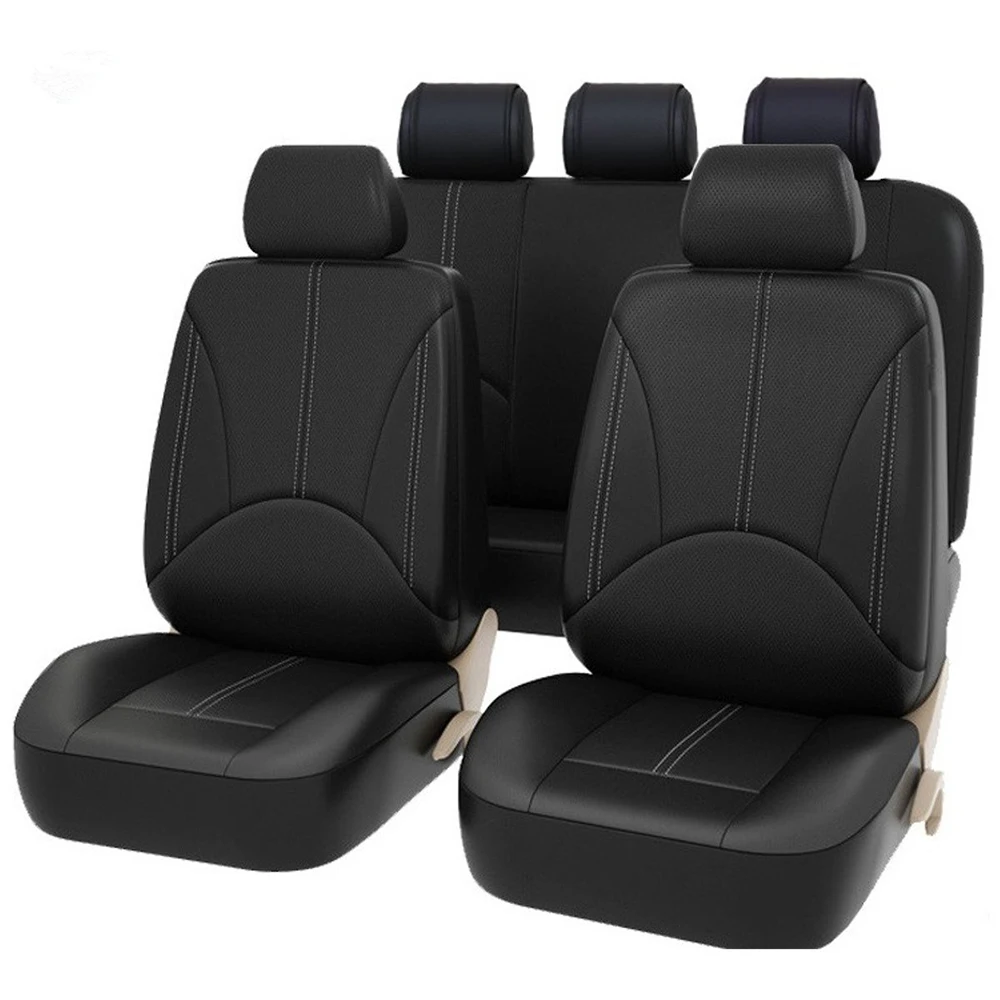 

Car Seat Cover Protector PU Leather Front Rear Seat Back Cushion Pad Mat Backrest for Auto For Toyota