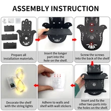 לונה עש מנורת קריסטל מדף שמן אחסון מתלה פרפר עץ קיר תצוגת תפאורה קיר הר סלון בית ארגונית מדף