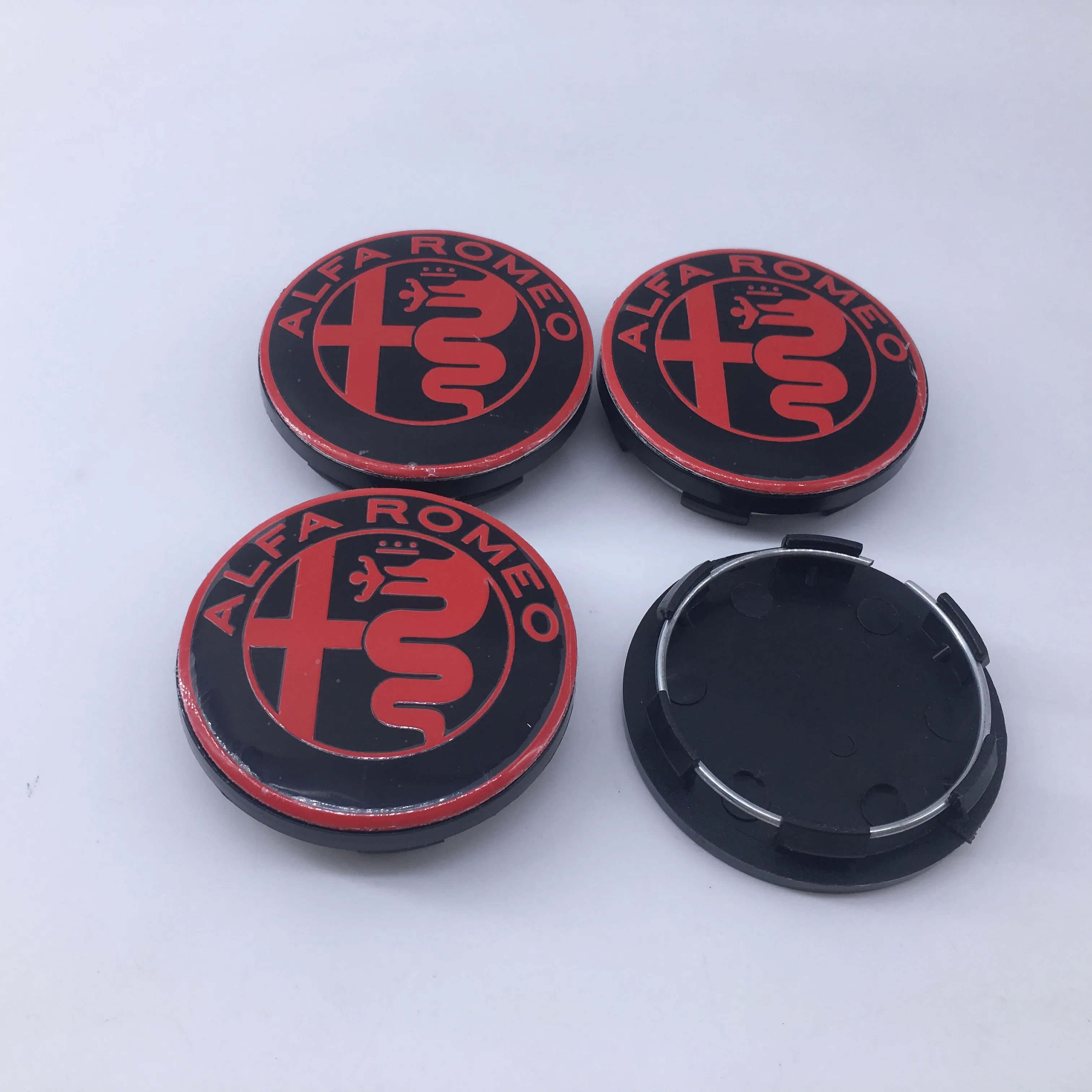 Set of 4 Premium 50MM Car Emblem Wheel Center Covers Hub Cap Stickers