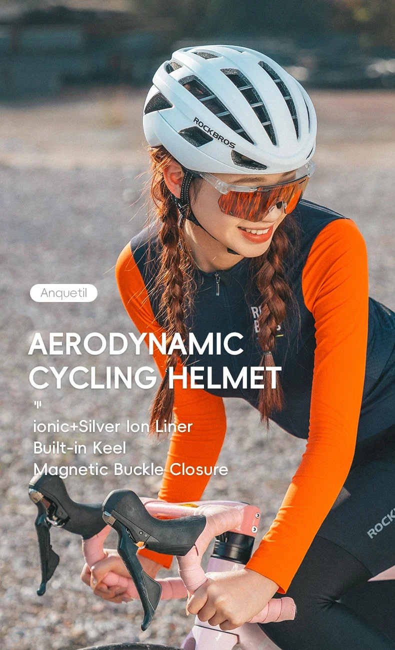 ROCKBROS Fahrradhelm Erwachsene MTB Rennradhelm Atmungsaktiv Integral geformter Kopf Sicherheit Männer Frauen Fahrradhelm – Detail 1