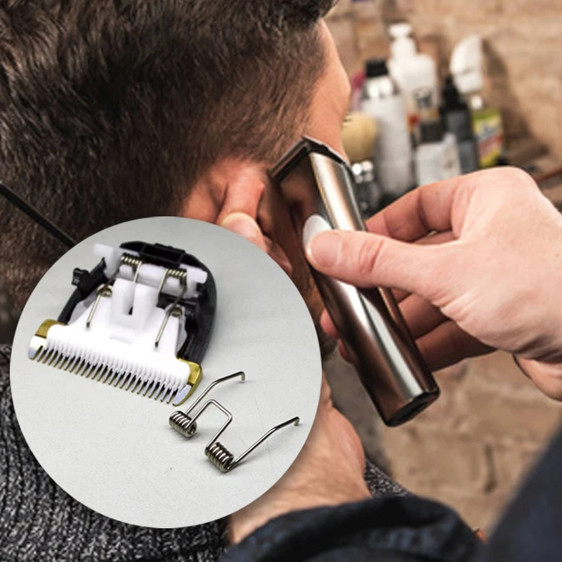 2 Molle Di Ricambio Per Tagliacapelli - Acciaio Inox, Universali Per Barbiere - Foto 2