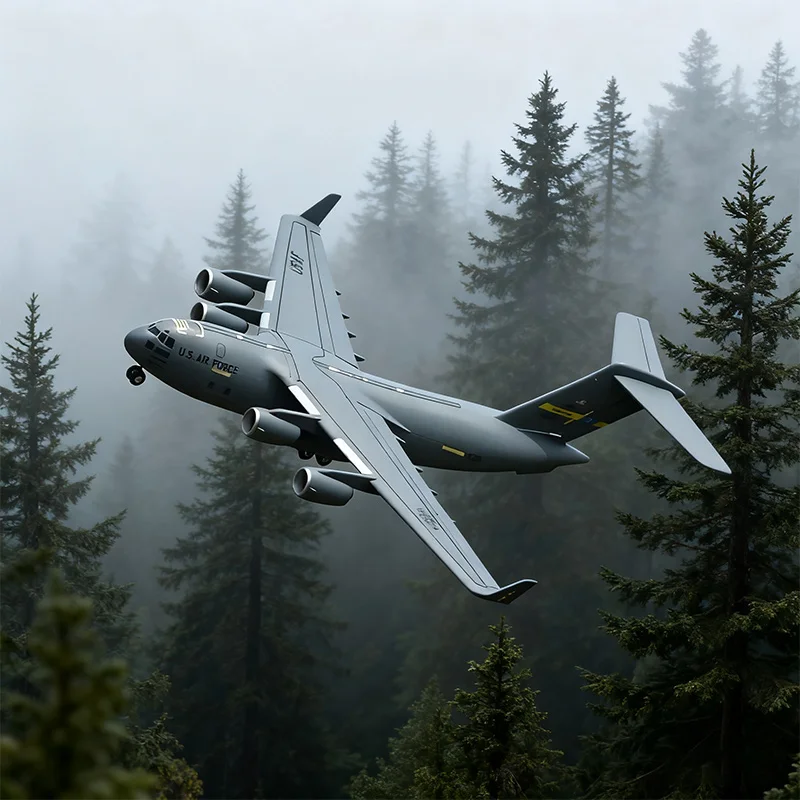 Electric Model Aircraft Transport Plane with Sound