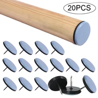 20Pcs 16/19/22/25mm Table Chair Foot Sliders Round Furniture Legs Pads With Screw Cabinet Sofa Glides Floor Protectors Sliders 1