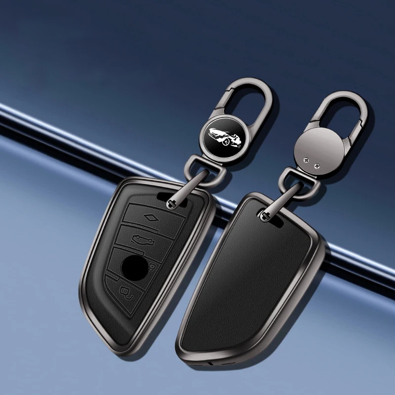 

Zinc Alloy+Leather Car Remote Key Case For BMW X1 X3 X5 X6 X7 1 3 5 6 7 Series F11 E46 G20 G30 G11 F15 F16 G01 G02 F48 F30 E90