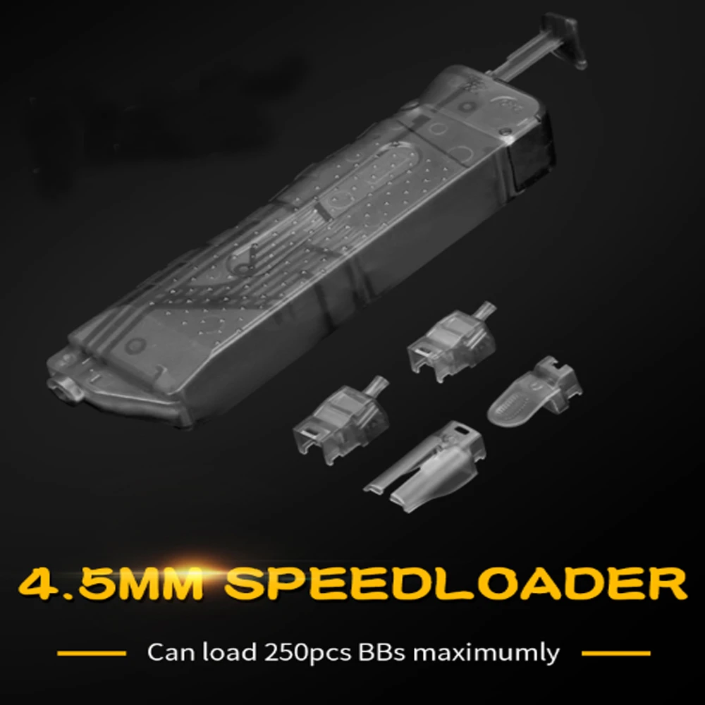 Tactifans Tactical Plastic BB Compact Speedloader 250 Rounds For 4.5MM/.177 BB Loader Paintball Airsoft  Accessories Hunting