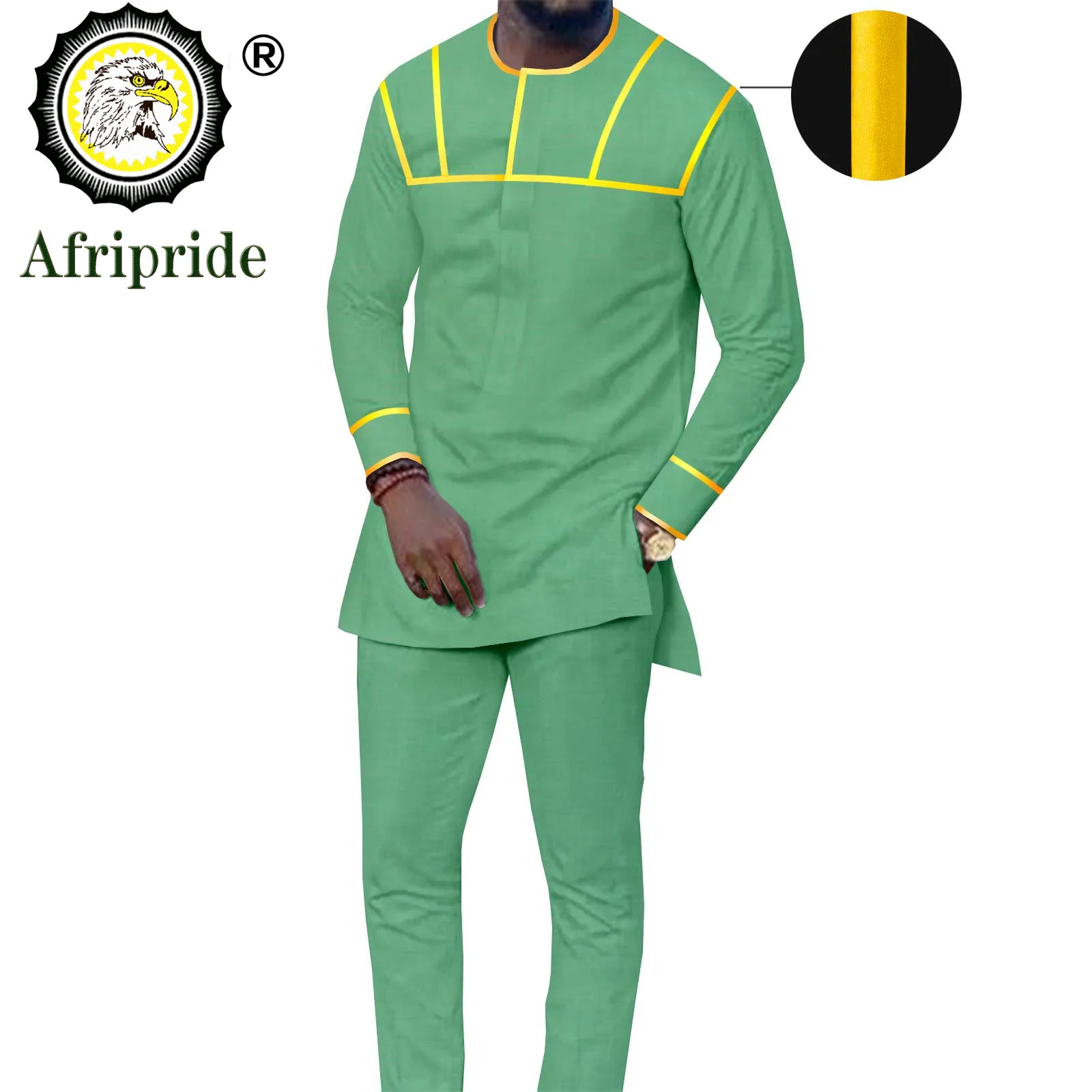 African Suits for Men Dashiki Embroidery Shirts and Pants 2 Piece Sets Dashiki Outfits African Suit Tribal Tracksuit A2216125
