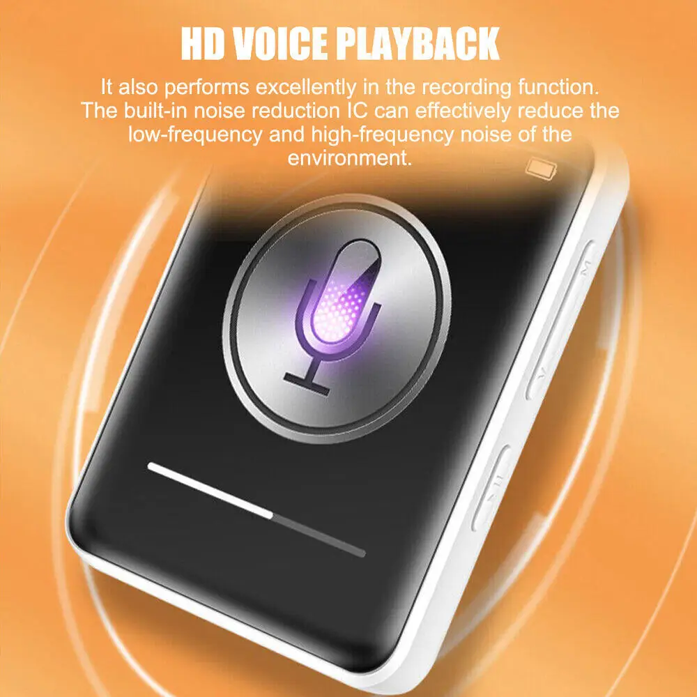รูปสินค้า เครื่องเล่นเพลง Bluetooth 5.0 หน้าจอสัมผัส Mini Walkman คุณภาพเสียงคมชัด