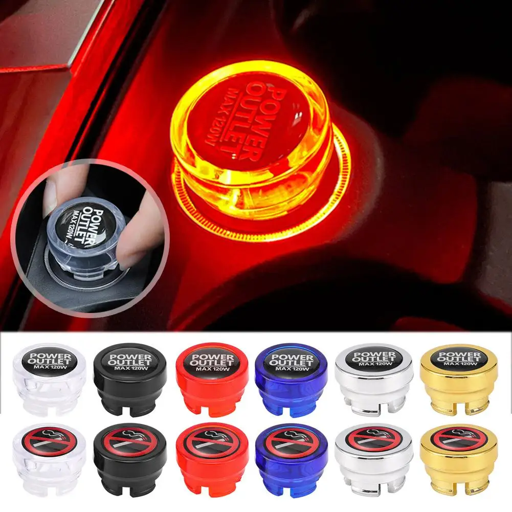 

Car Lighter Plug Cover Dustproof Plug Fire Missile Button Decorations Cap Automotive Vehicles Cigarette Lighter Covers