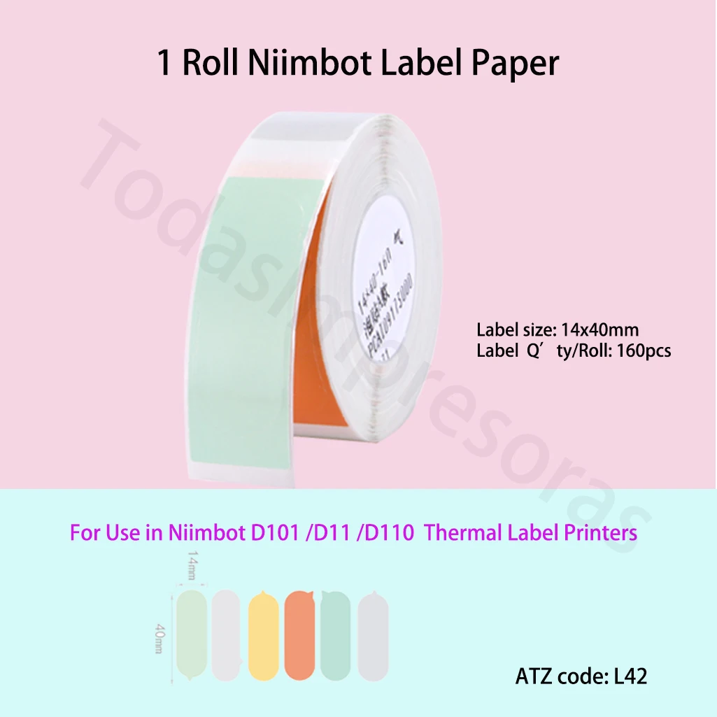 Niimbot 쥬얼리 가격표 열 라벨 용지, H1 H1S D110 D101 D11 프린터 마킹 라벨 테이프, 어린이 스티커 축제 선물