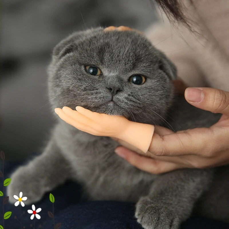 Tiny Hand Finger Puppet Mini Hands Puppets Fidget Toy for Kindergarten Toddler Family Story Telling Game Props 4/10pcs