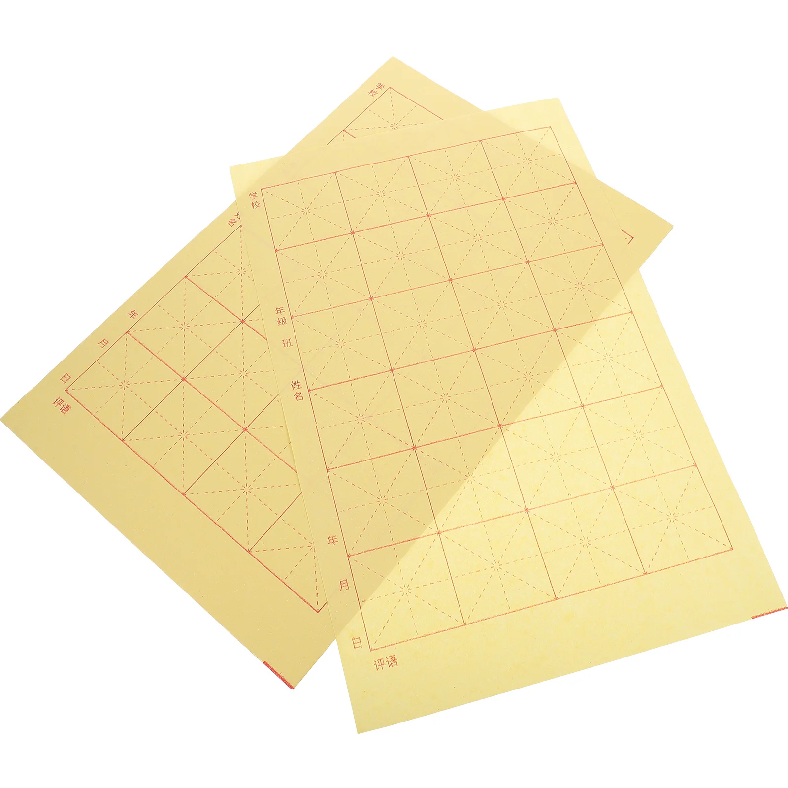 150 Sheets Chinese Calligraphy Paper Ink Writing Grid Rice Paper For Chinese Calligraphy Brush Writing Sumi Set