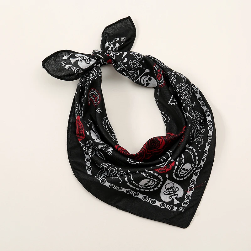 Printed Scarf Bohemian Print Bandana Paisley Printed Headbands Hiphop Kerchief Outdoor Unisex Headband Wrist Wraps Face Mask Handkerchief