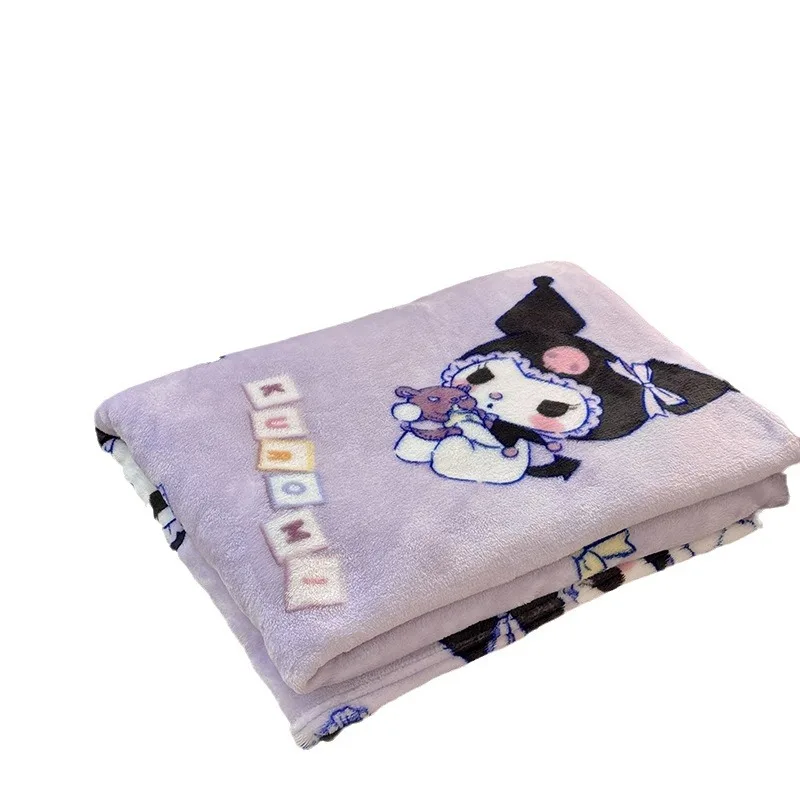 Sanrio Knit Fluffy Throw Blanket Hello Kitty Summer Blankets Kuromi Cinnamoroll My Melody Super Soft Lightweight Bedding Home 5
