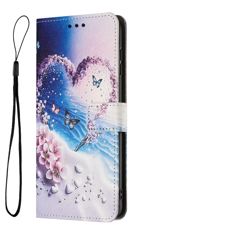 Butterfly Leather Flip Phone Case - Elegant and Durable Back Cover Design