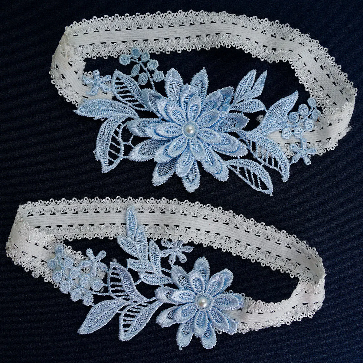 Blue Lace Bridal Garter Lace Wedding Garter Elegant Bridal Shower Gift Women Thigh Ring Leg BY26 bridal garter belt