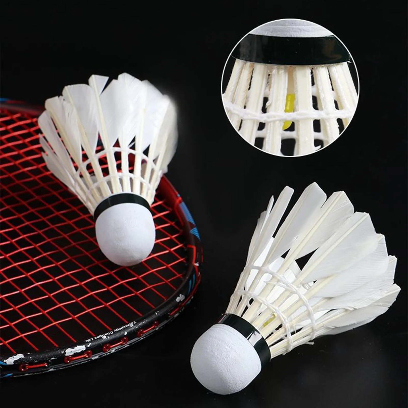 4pcs LED Badminton Shuttlecocks with Light Suitable for Outdoor and Indoor Sports badminton shuttlecock feather shuttlecock