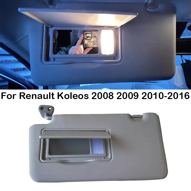 For Renault Koleos 2008 2009 2010 2011 2012 2013- Front Car Sun Visor Sunvisor Wth Makeup Mirror Light 96401JY65A 964005494R