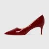 Luxury Genuine Leather Star Style Women Shoes Red Shiny Bottom Pumps Brand High Heel Shoes Sexy Wedding Shoes 5