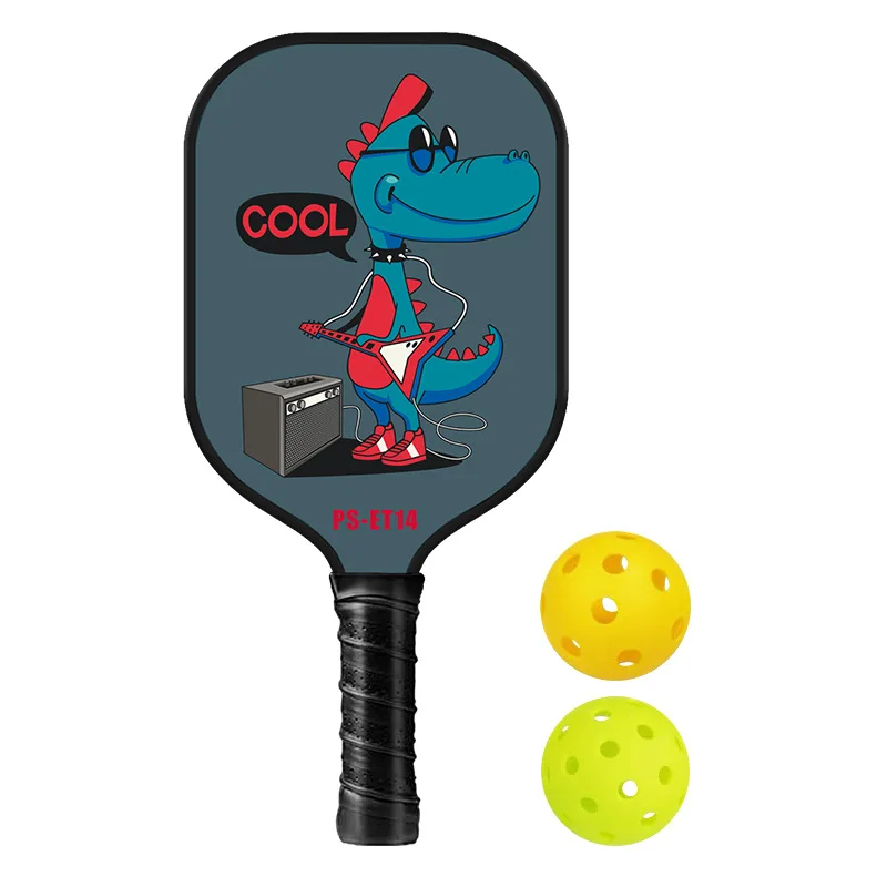 Pickleball Racket Paddle For Kids Fiberglass Paddle School Toy Gift Promotion
