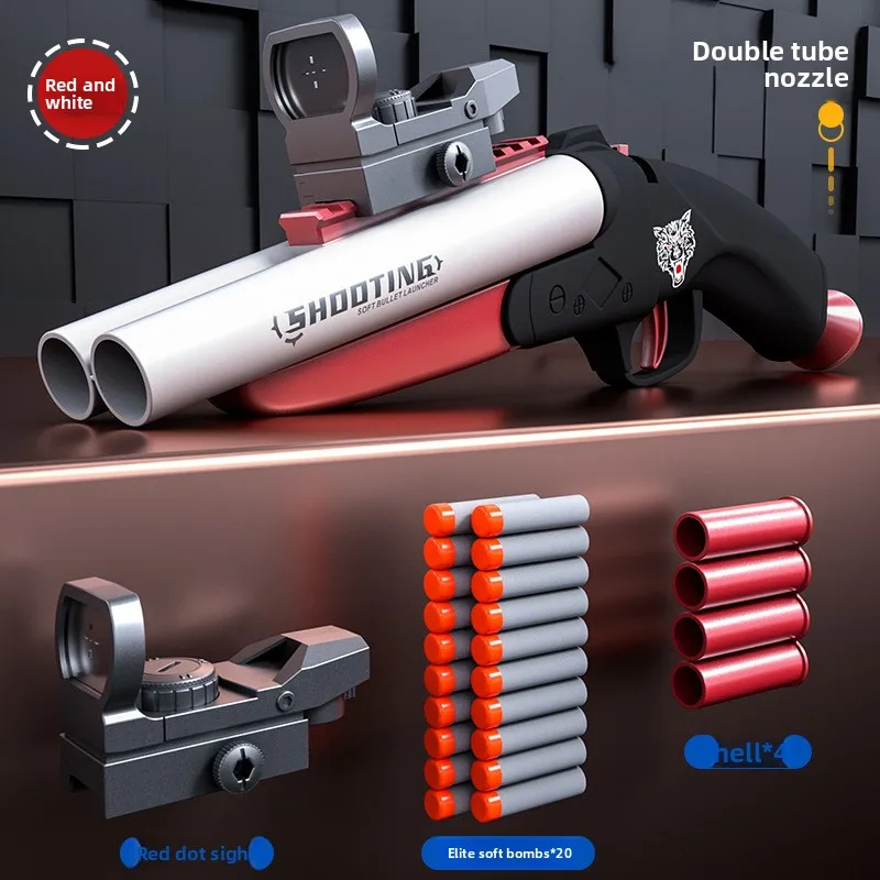 Іграшковий пістолет зі стрілами, підходить для дітей віком від 8 років, іграшковий пістолет з двома патронами для підлітків, молоді та хлопчиків