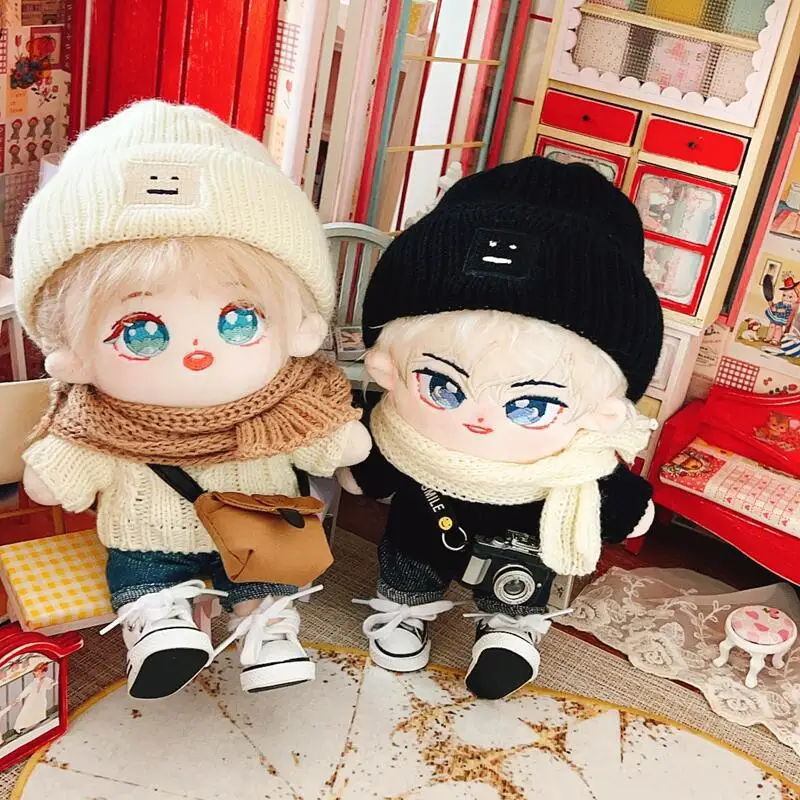 Plush Dolls Humanoid Dolls 20cm IDol Doll Plush Cotton Star Dolls Kawaii Stuffed Baby Plushies No Attributes Toys Fans Collection Children Gifts