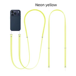 Versatile Crossbody Strap and Neck Lanyard with Adjustable Anti - Theft Design (Yellow)