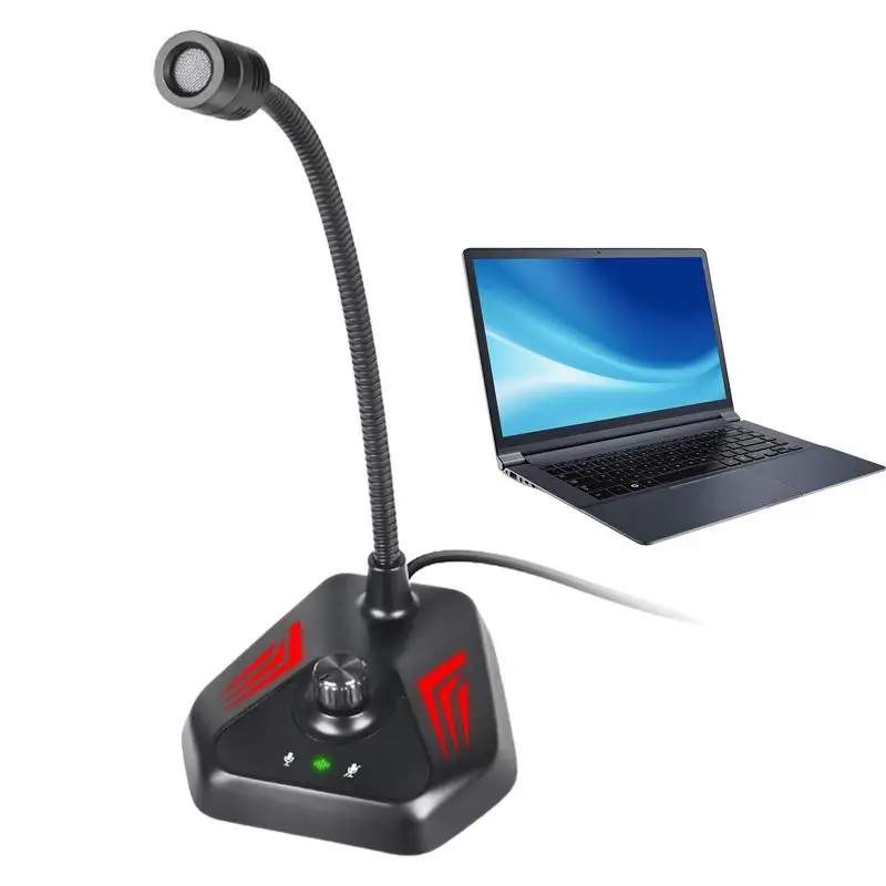 

Desktop Microphone 7 Color Microphone For PC Plug And Play Recording Microphones & Accessories Microphone For PC Computer
