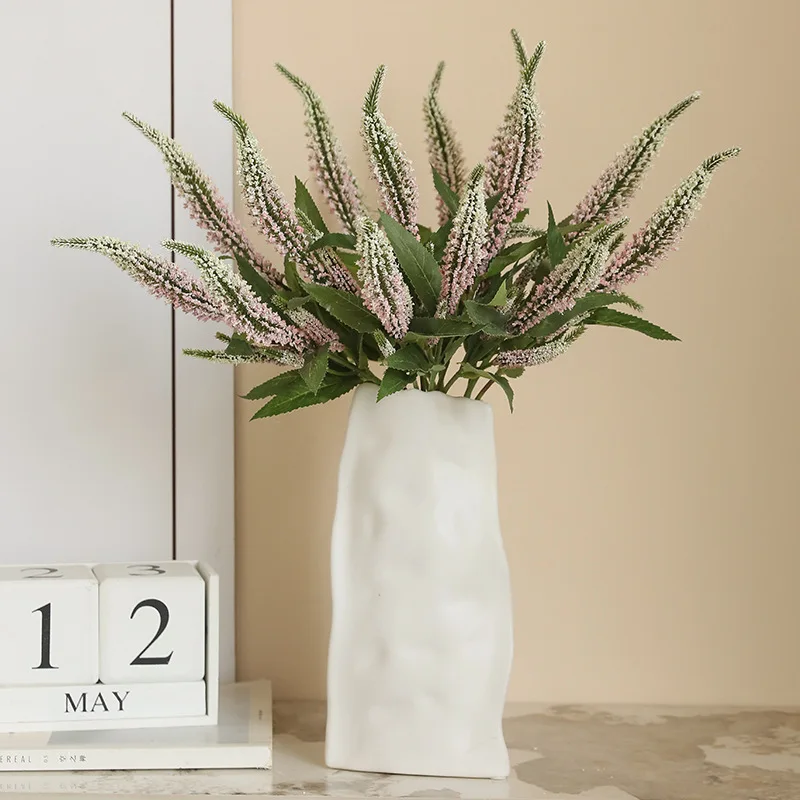 Lavender and Pastel Simulated Flower Bouquet for Elegant Wedding and Home Decor
