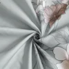 Grey white flower Bed Fitted Sheets Sabanas Mattress Cover with Elastic Microfiber (no pillowcase) 160*200*25cm 5