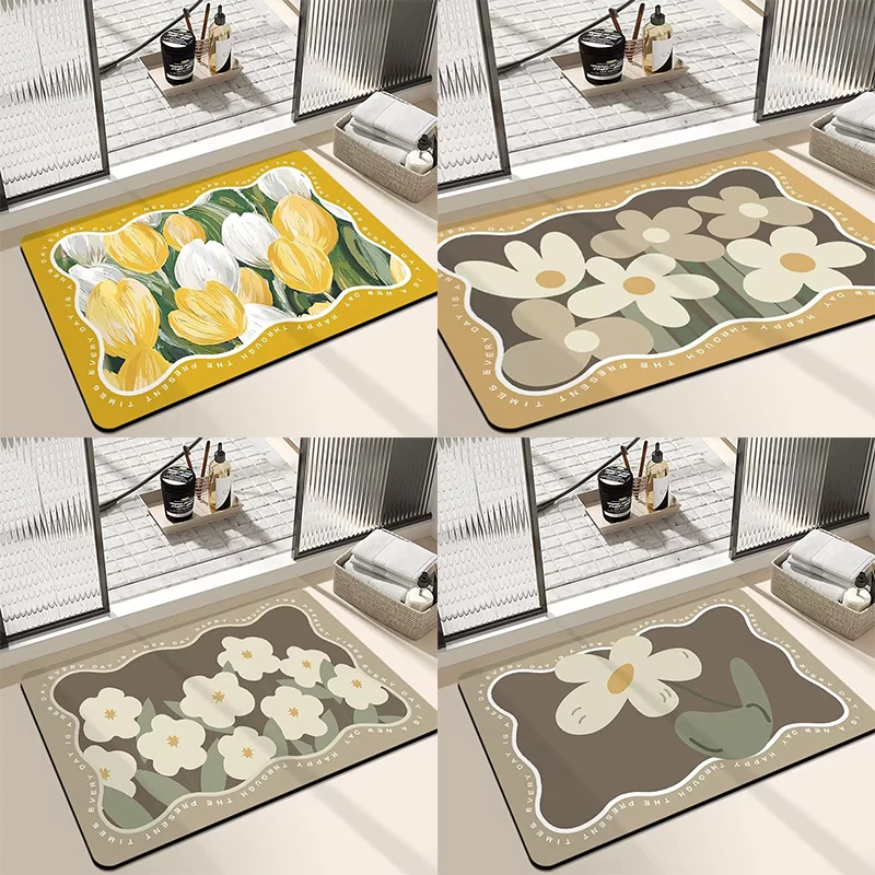 

Simple bathroom floor mat carpet non-slip home door toilet entrance balcony
