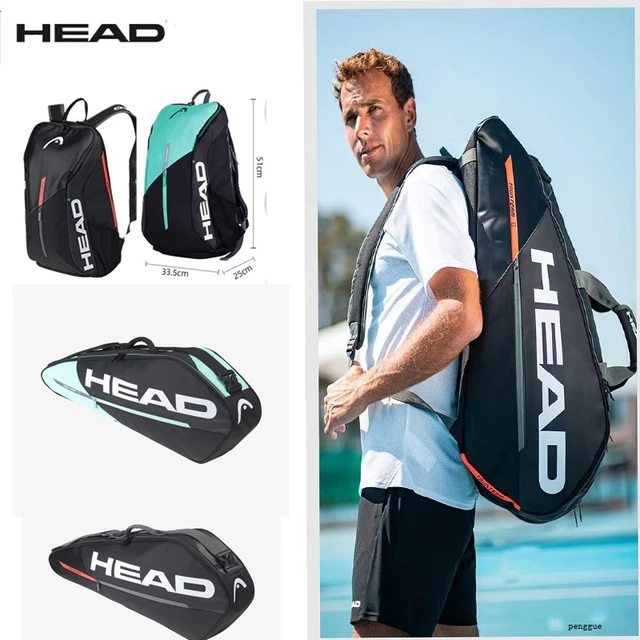 HEAD Bolsa para raqueta de Tenis, Bolsa para raqueta de bádminton, 9  raquetas mochila padel tenis