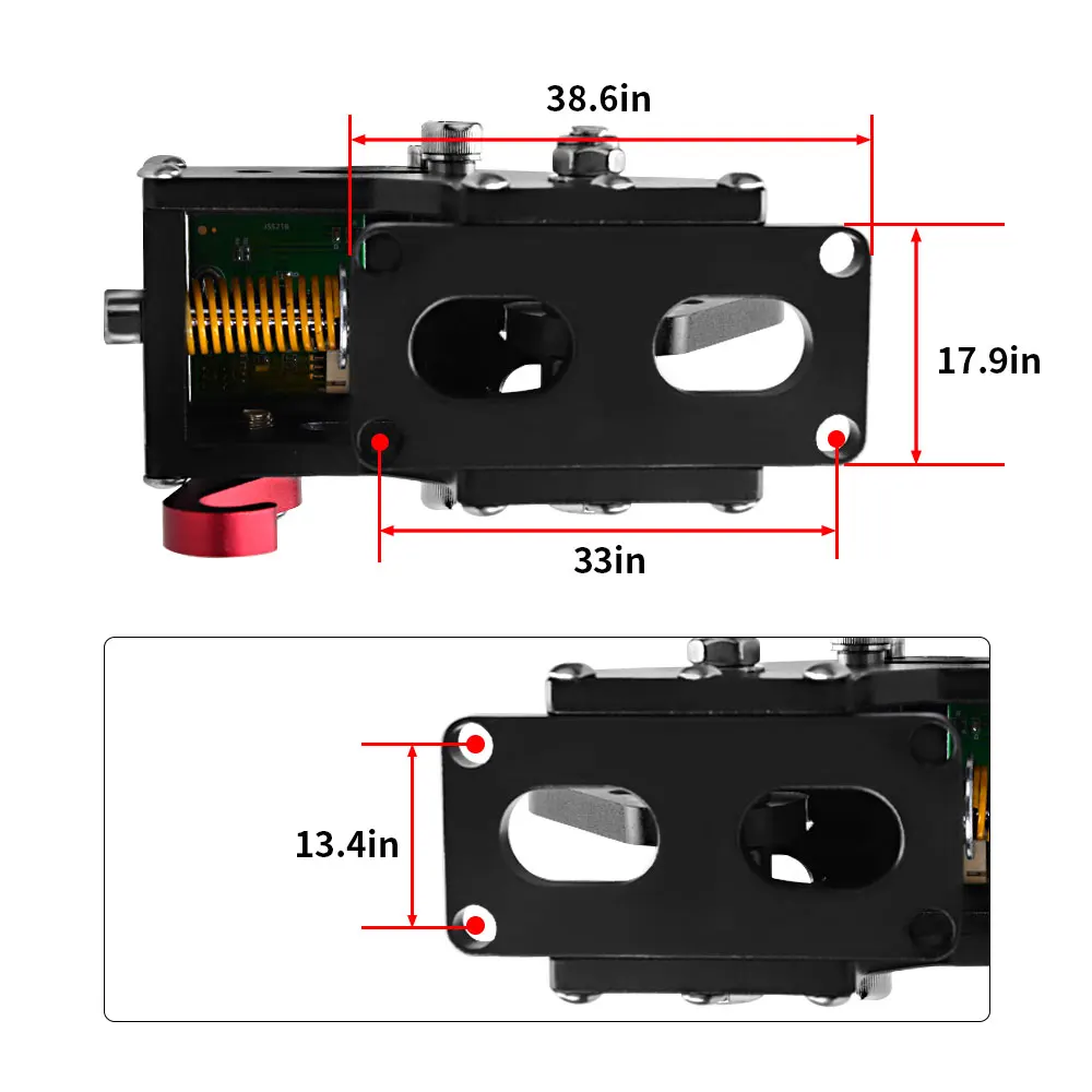 Blaue USB Handbremse Kits für PS4/PS5 Rennspiele mit G29 Lenkradstände