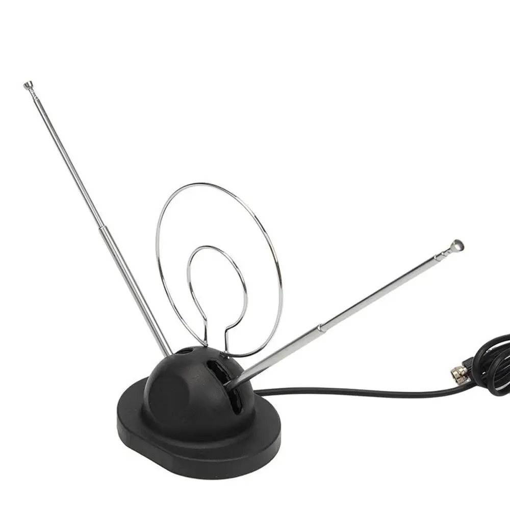 Funzione HDTV Ricevi ricevitore TV a colori Antenne a due loop Antenna digitale HD a orecchie di coniglio Antenna interna Antenna TV Antenna TV - immagine 4