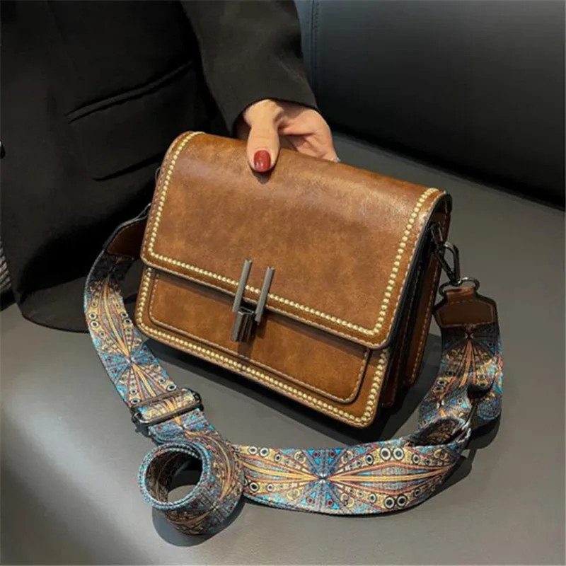 Borsa a tracolla da donna, tracolla regolabile, piccola borsa quadrata, borsa a spalla alla moda, nuova mini borsa in pelle firmata_voghion.com