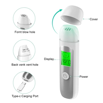Oral Odor Tester, Portable Oral Health Monitor, Halitosis Tester with Built-in Battery, Charging Function 5