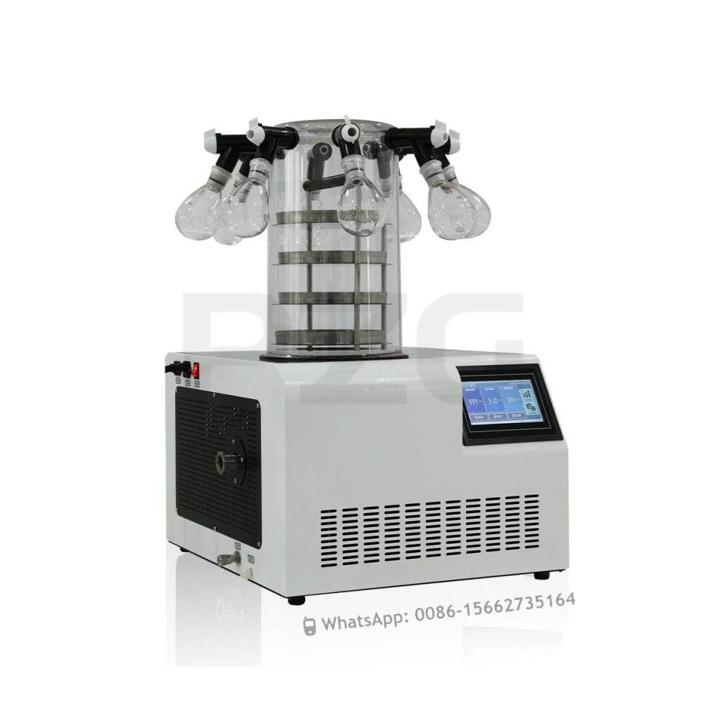 Table-Top Manifold Gland Lyophilizer Freezer Dryer Laboratory Medical Vaccum Pump Table Top Freezing Drying Machine