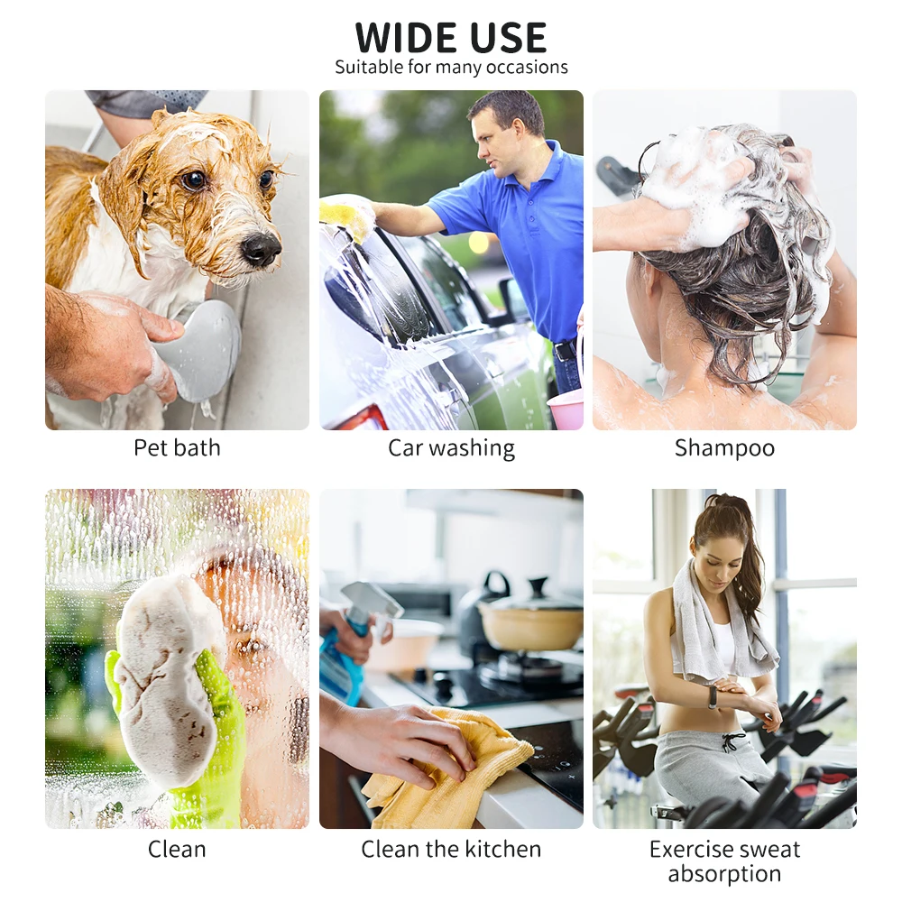 Microfiber Cleaning Towel Thicken Soft Drying Cloth Car Body Washing Towels Double Layer Clean Rags Auto Accessories 30/40/60cm microfiber towel cleaning cloth microfiber cleaning cloths microfiber car towel microfiber towels microfiber washing towel car washing towel car drying towel fiber car wipes drying cloth