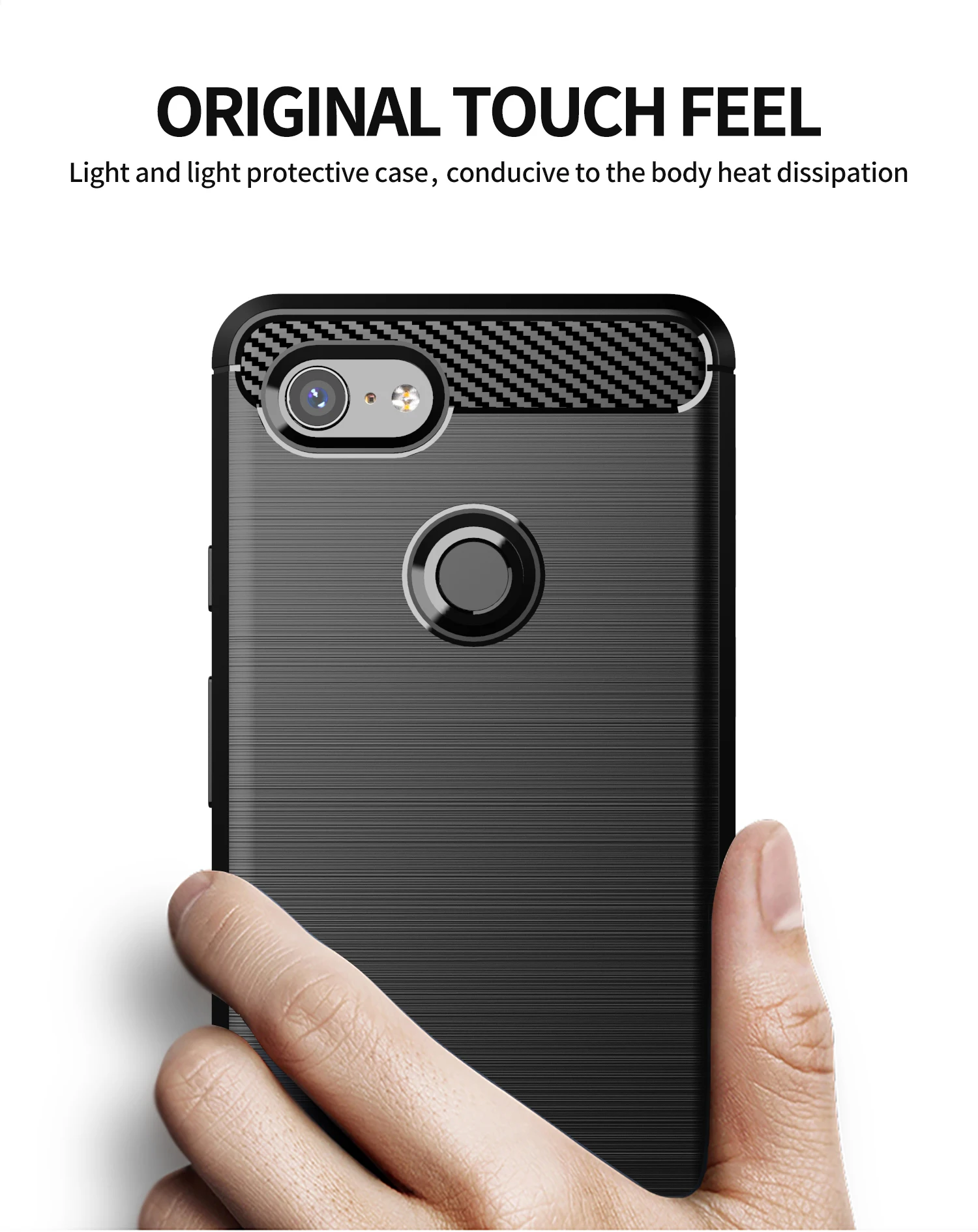 Case for Google Pixel 3A XL TPU silicone shockproof back cover