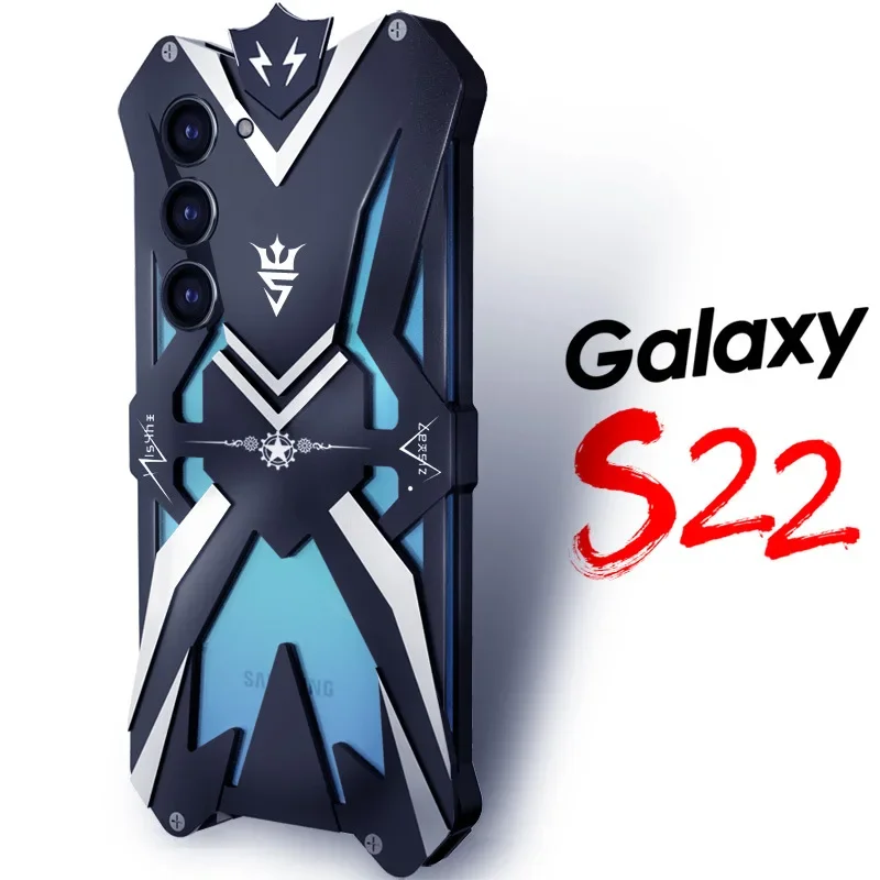 Dropshipping Metal Armor Shockproof For Samsung Galaxy S23 Ultra A15 A25 F34 S22 Plus FE Note 20 Ultra Aluminum Funda CASE Cover