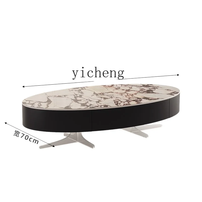 

YY round Tea Table Home Small Apartment Designer Living Room Tea Table
