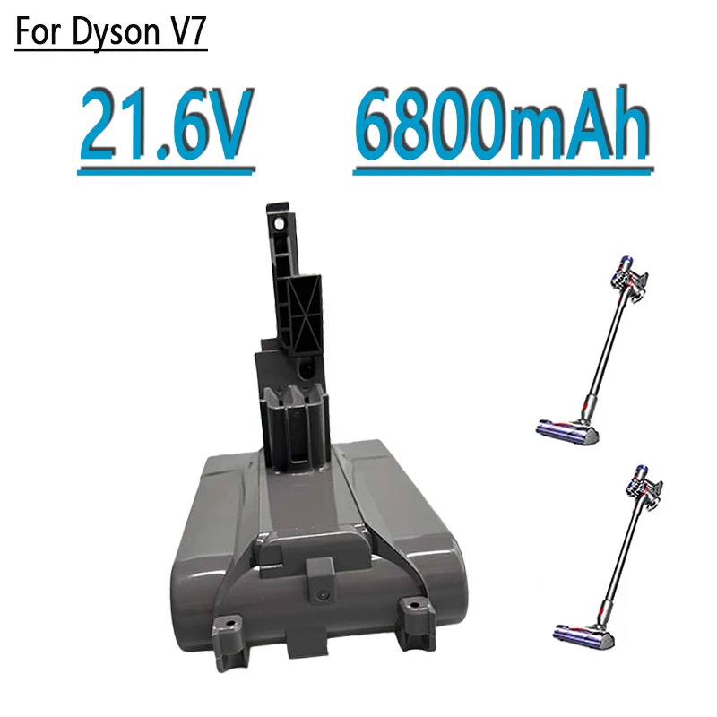

Литий-ионная аккумуляторная батарея 21,6 в 4800 мАч/6800 мАч для Dyson V7, сменная батарея для пылесоса