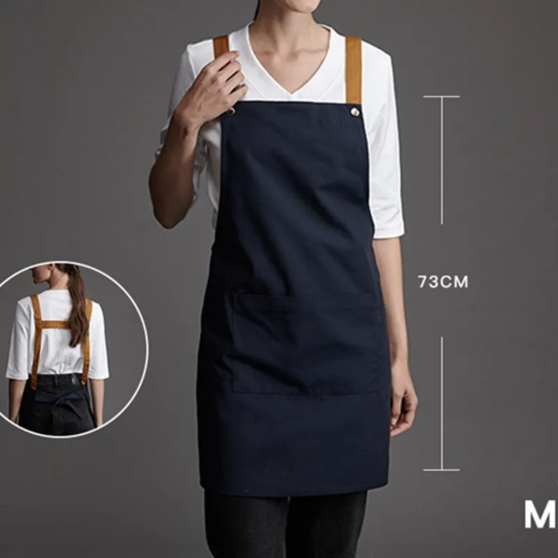 

Polyester Cotton Apron Barista Bartender Catering Uniform Bistro Pastry Chef Restaurant Waiter Waitress Florist Workwear D70