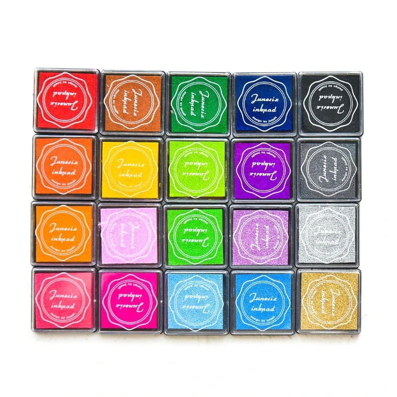 

20 Colors Craft Stamp Pads Pigment Inkpad for DIY Craft Scrapbooking Pad