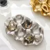 Creative Ceramic 6 Grids Egg Tray Nordic Style Decorative Jewelry Display Storage Plate Shockproof Jewelry Storage Tray Necklace 3