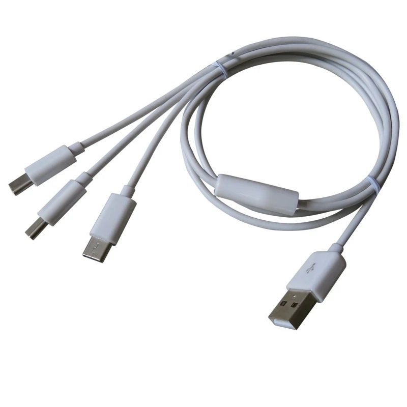 3 in 1 다중 충전 케이블 Type-C 다중 충전 코드 전화기 USB C 커넥터