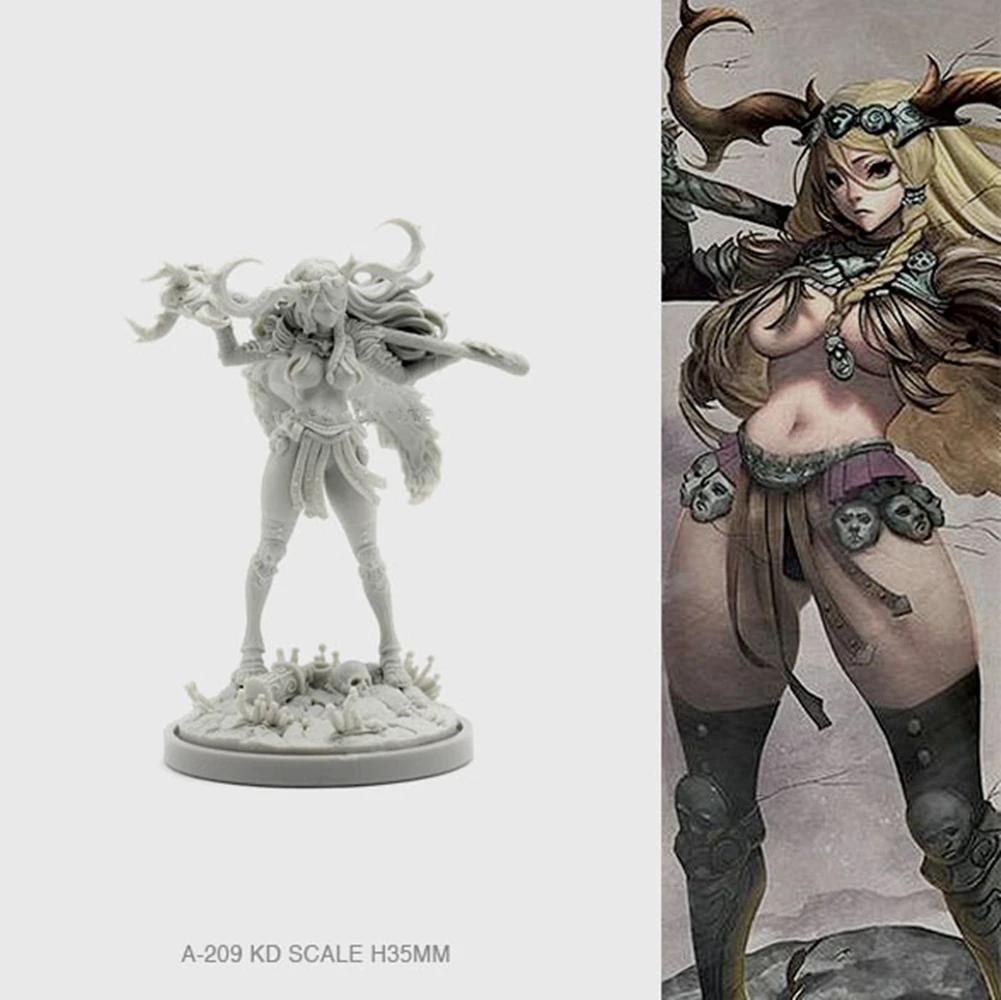 Figurine Kingdom Death Warrior Of The Sun Female PINUP | Résine | Neuf