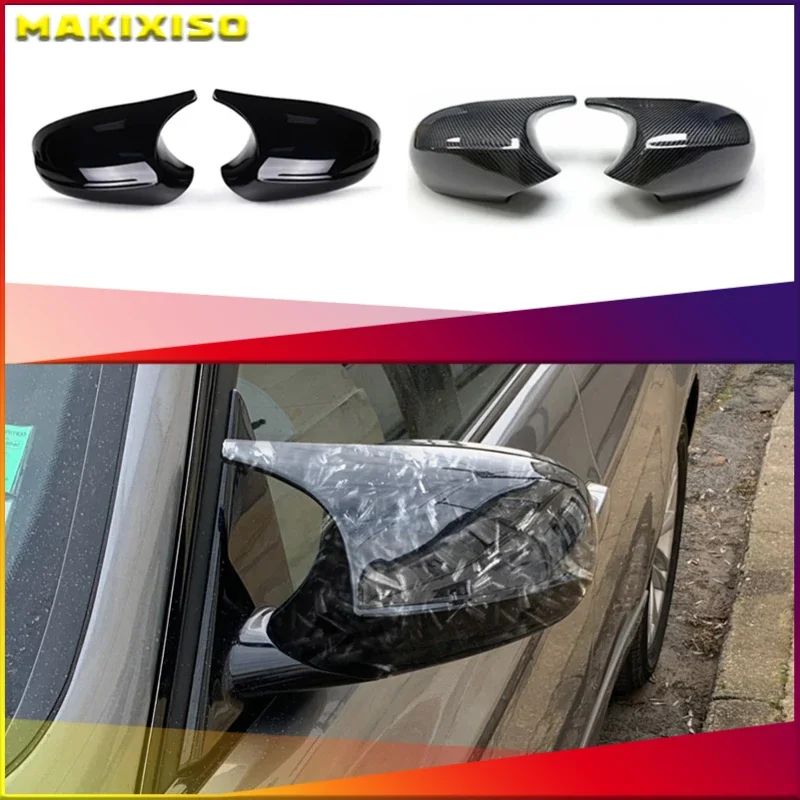 

Rearview Mirror Covers for Bmw 1 3 Series E90 E91 E92 E93 E80 E81 E87 E88 Rear-View Carbon Fiber Gloss Black